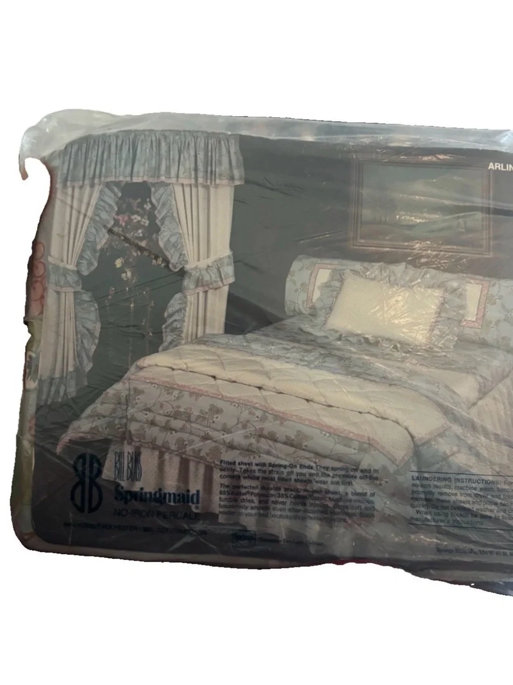 VTG Bill Blass Springmaid Arlington Fitted Sheet Floral Double New in package